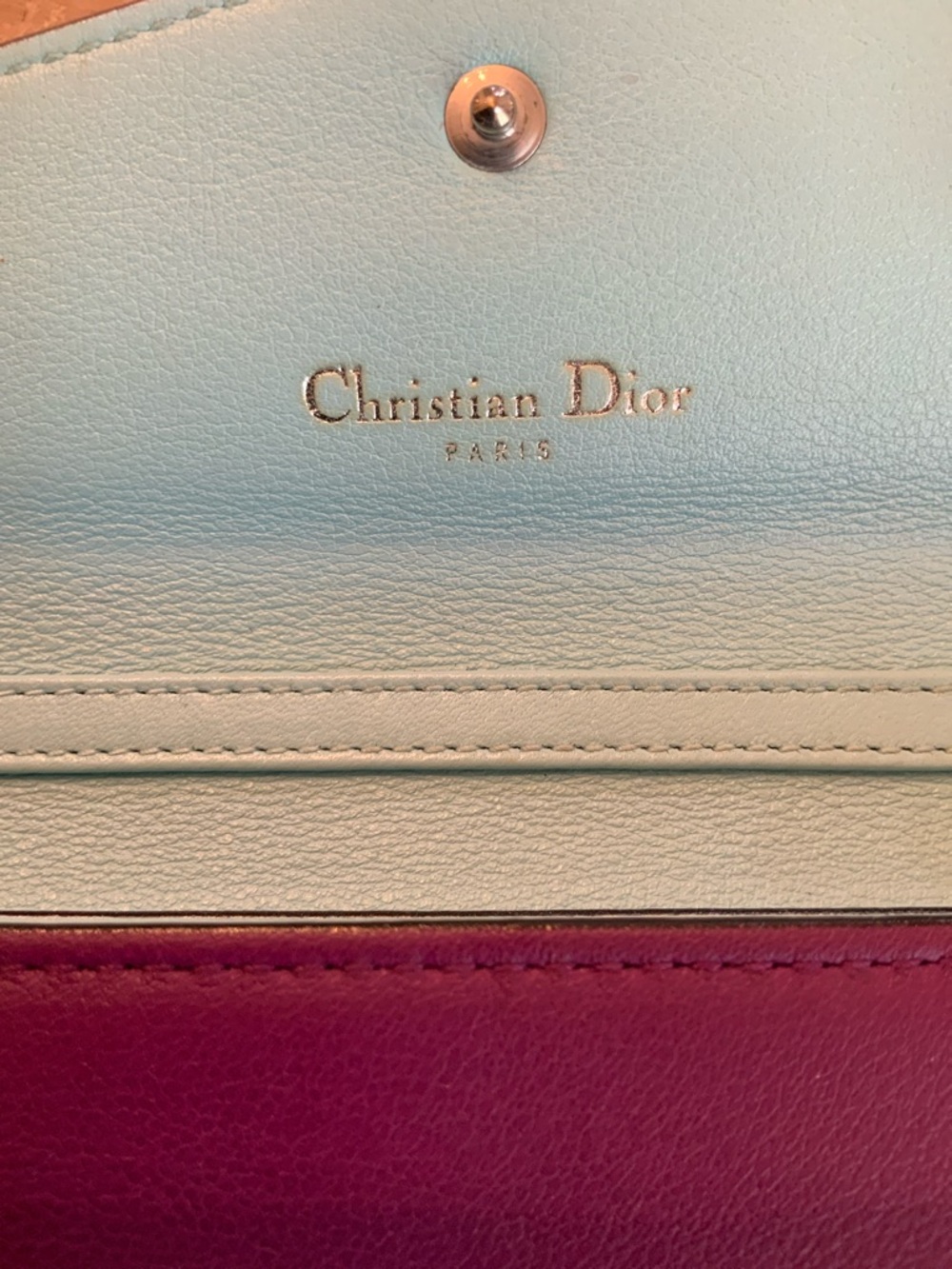 Christian Dior AUTHENTIC Diorissimo Wallet on Chain EUC with COA - Picture 5 of 16